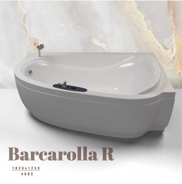 Bathtub WGT Barcarolla R 183x125 сm EASY