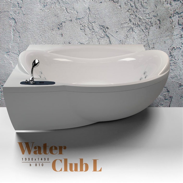 Ванна WGT Water Club L 200x150 см EASY PLUS HYDRO&AERO WGTWC199LEPHA фото