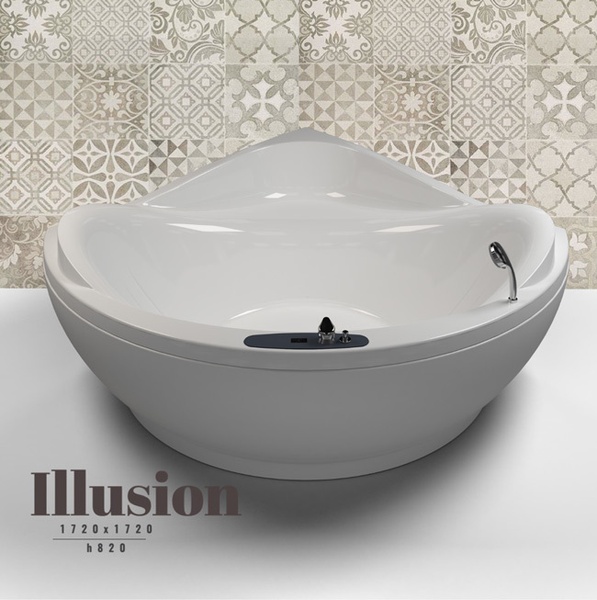 Bathtub WGT Illusion 170x170 сm EASY
